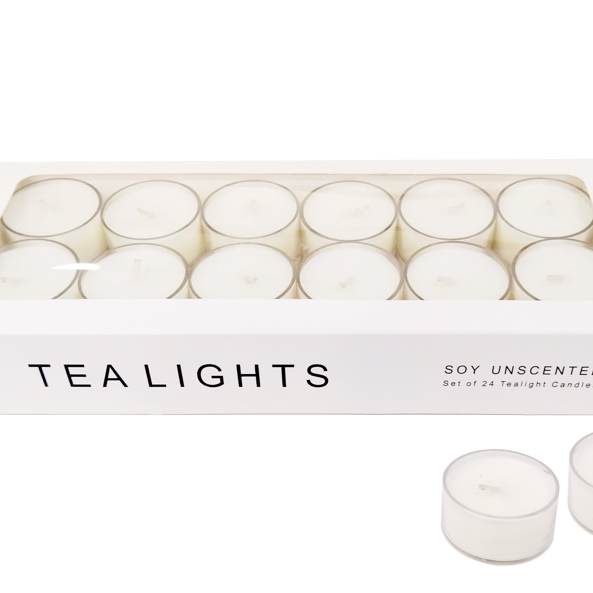 Natural Soy Unscented TeaLights Pack of 24