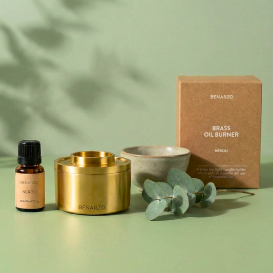 Brass Oil Burner Set