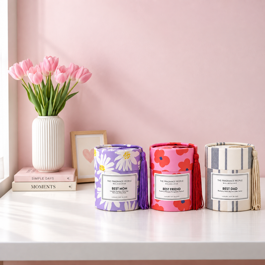 Set of 3 Luxury Soy Wax Blend Scented Candles | Gift Collection