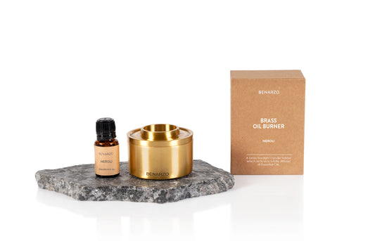 Brass Oil Burner Set