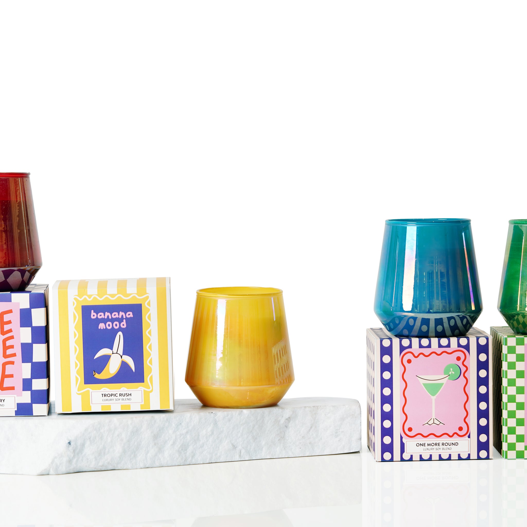 Funky Flare Glass Candle