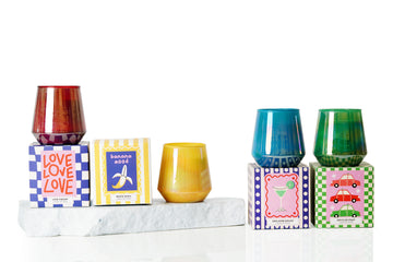 Funky Flare Glass Candle