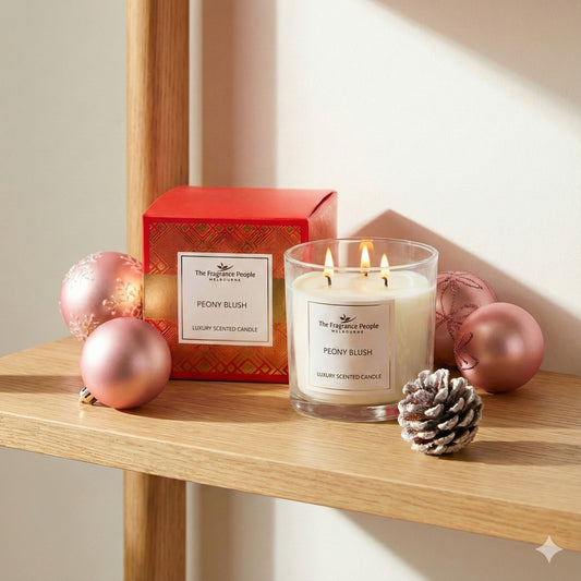 3-Wick Scented Candle-Peony Blush