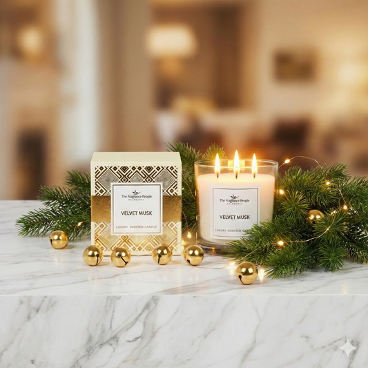 3-Wick Scented Candle - Velvet Musk