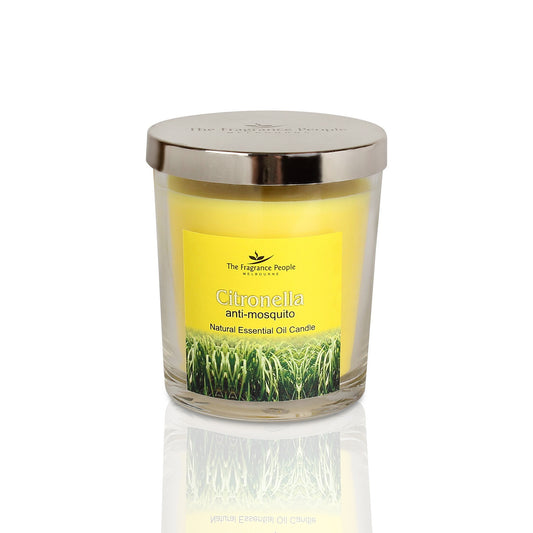 Citronella Natural Essential oil Glass Candle